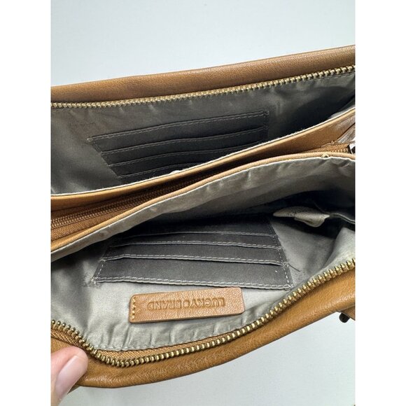 Lucky Brand Women's Brown Leather Crossbody Bag - Picture 8 of 16